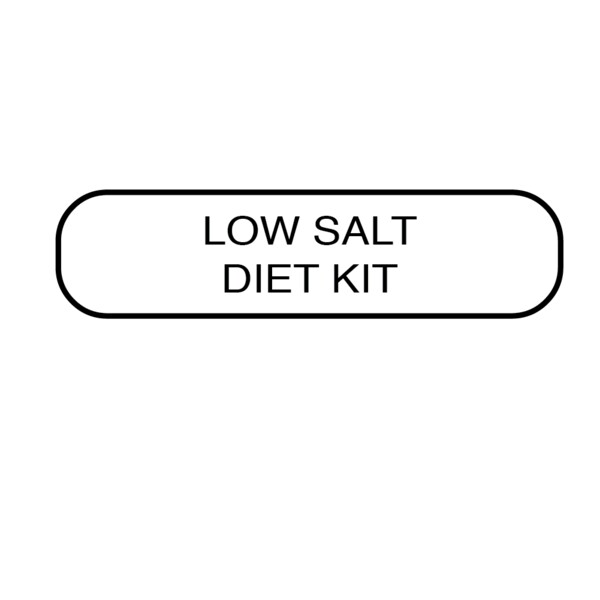 Nevs Low Salt Diet Kit Label 5/16 x 1-1/4" D-6035 - main